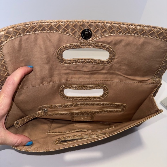 Nine West Medium Beige Envelope Clutch - Picture 5 of 8